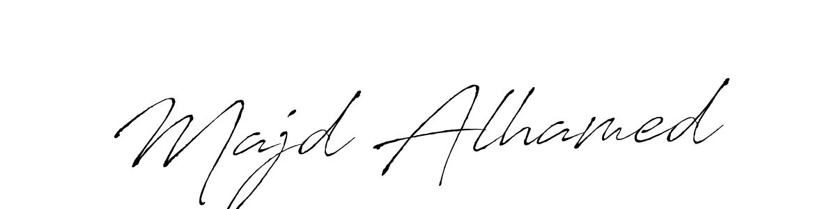 Make a beautiful signature design for name Majd Alhamed. With this signature (Antro_Vectra) style, you can create a handwritten signature for free. Majd Alhamed signature style 6 images and pictures png