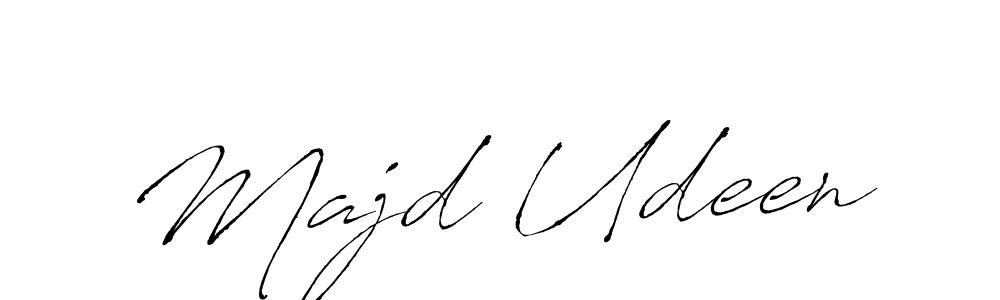 Majd Udeen stylish signature style. Best Handwritten Sign (Antro_Vectra) for my name. Handwritten Signature Collection Ideas for my name Majd Udeen. Majd Udeen signature style 6 images and pictures png
