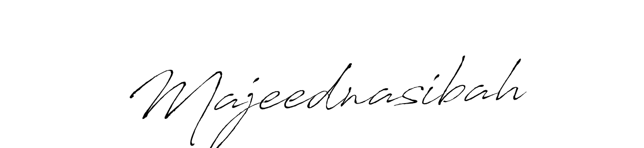 Make a beautiful signature design for name Majeednasibah. With this signature (Antro_Vectra) style, you can create a handwritten signature for free. Majeednasibah signature style 6 images and pictures png