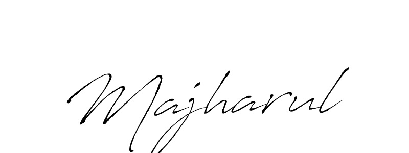The best way (Antro_Vectra) to make a short signature is to pick only two or three words in your name. The name Majharul include a total of six letters. For converting this name. Majharul signature style 6 images and pictures png