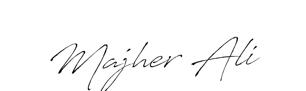 The best way (Antro_Vectra) to make a short signature is to pick only two or three words in your name. The name Majher Ali include a total of six letters. For converting this name. Majher Ali signature style 6 images and pictures png