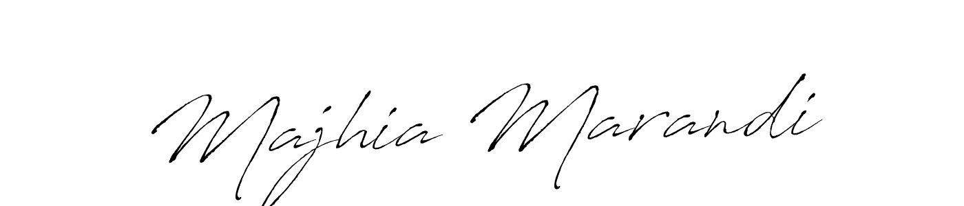How to make Majhia Marandi name signature. Use Antro_Vectra style for creating short signs online. This is the latest handwritten sign. Majhia Marandi signature style 6 images and pictures png