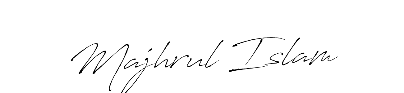 You should practise on your own different ways (Antro_Vectra) to write your name (Majhrul Islam) in signature. don't let someone else do it for you. Majhrul Islam signature style 6 images and pictures png