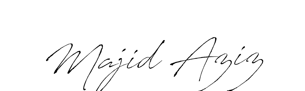 Antro_Vectra is a professional signature style that is perfect for those who want to add a touch of class to their signature. It is also a great choice for those who want to make their signature more unique. Get Majid Aziz name to fancy signature for free. Majid Aziz signature style 6 images and pictures png