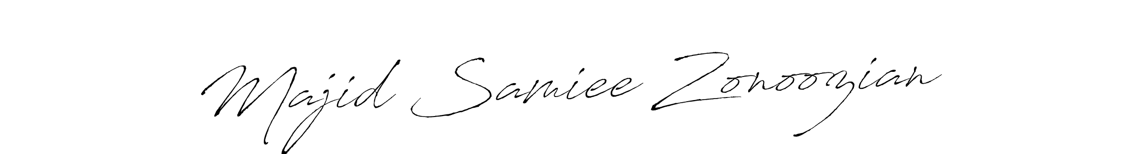 Use a signature maker to create a handwritten signature online. With this signature software, you can design (Antro_Vectra) your own signature for name Majid Samiee Zonoozian. Majid Samiee Zonoozian signature style 6 images and pictures png