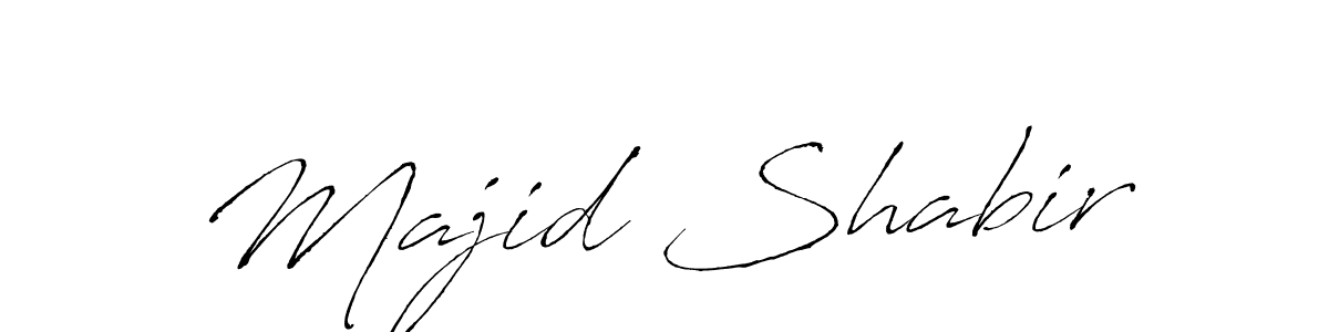 Create a beautiful signature design for name Majid Shabir. With this signature (Antro_Vectra) fonts, you can make a handwritten signature for free. Majid Shabir signature style 6 images and pictures png