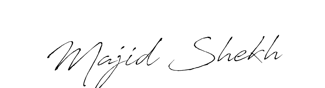 Also You can easily find your signature by using the search form. We will create Majid Shekh name handwritten signature images for you free of cost using Antro_Vectra sign style. Majid Shekh signature style 6 images and pictures png