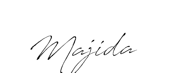 The best way (Antro_Vectra) to make a short signature is to pick only two or three words in your name. The name Majida  include a total of six letters. For converting this name. Majida  signature style 6 images and pictures png