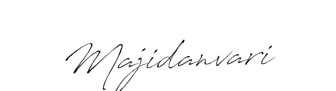 How to make Majidanvari signature? Antro_Vectra is a professional autograph style. Create handwritten signature for Majidanvari name. Majidanvari signature style 6 images and pictures png