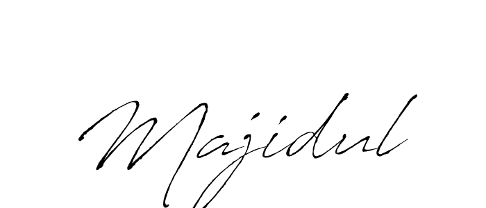 Make a beautiful signature design for name Majidul. With this signature (Antro_Vectra) style, you can create a handwritten signature for free. Majidul signature style 6 images and pictures png