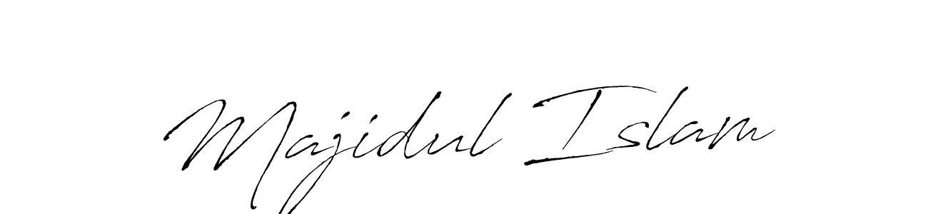 Majidul Islam stylish signature style. Best Handwritten Sign (Antro_Vectra) for my name. Handwritten Signature Collection Ideas for my name Majidul Islam. Majidul Islam signature style 6 images and pictures png