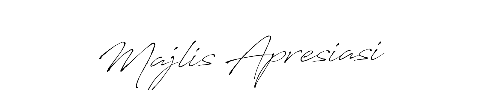 Design your own signature with our free online signature maker. With this signature software, you can create a handwritten (Antro_Vectra) signature for name Majlis Apresiasi. Majlis Apresiasi signature style 6 images and pictures png