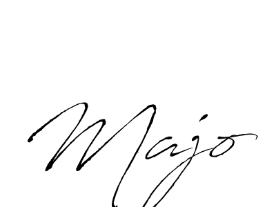 Majo stylish signature style. Best Handwritten Sign (Antro_Vectra) for my name. Handwritten Signature Collection Ideas for my name Majo. Majo signature style 6 images and pictures png