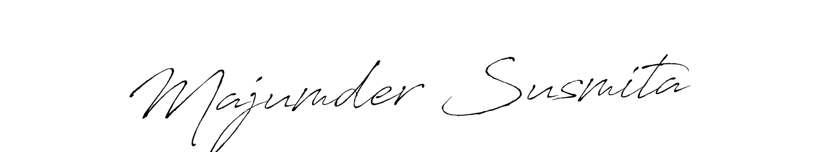 How to make Majumder Susmita signature? Antro_Vectra is a professional autograph style. Create handwritten signature for Majumder Susmita name. Majumder Susmita signature style 6 images and pictures png