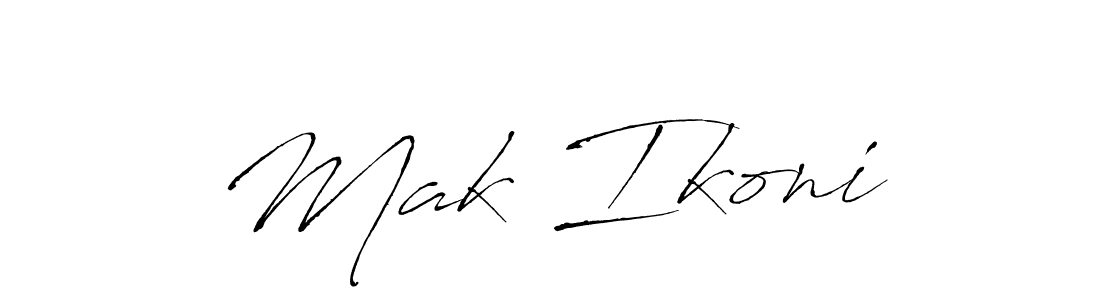 Also You can easily find your signature by using the search form. We will create Mak Ikonić name handwritten signature images for you free of cost using Antro_Vectra sign style. Mak Ikonić signature style 6 images and pictures png