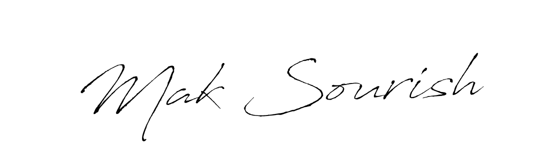 Create a beautiful signature design for name Mak Sourish. With this signature (Antro_Vectra) fonts, you can make a handwritten signature for free. Mak Sourish signature style 6 images and pictures png