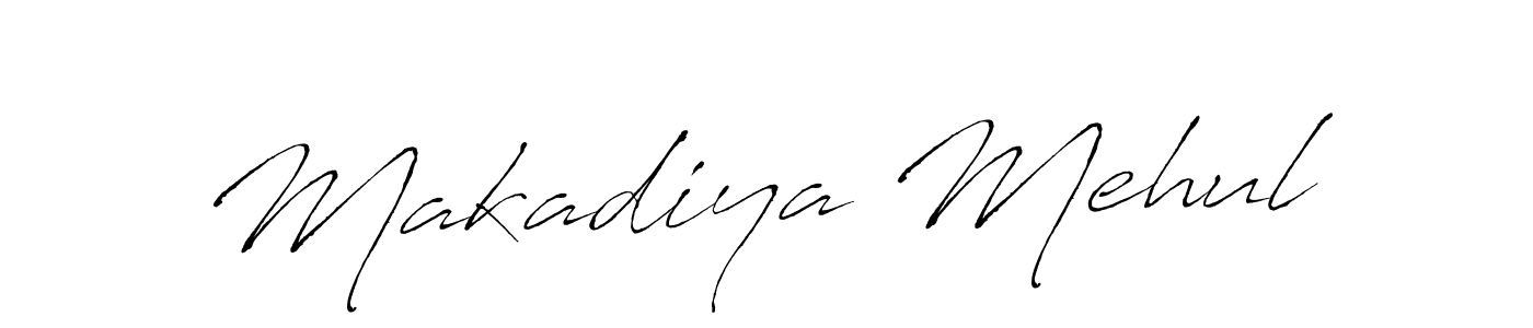 Design your own signature with our free online signature maker. With this signature software, you can create a handwritten (Antro_Vectra) signature for name Makadiya Mehul. Makadiya Mehul signature style 6 images and pictures png