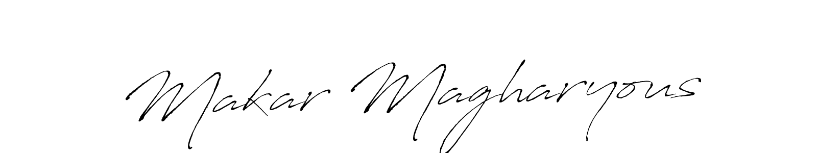 Use a signature maker to create a handwritten signature online. With this signature software, you can design (Antro_Vectra) your own signature for name Makar Magharyous. Makar Magharyous signature style 6 images and pictures png