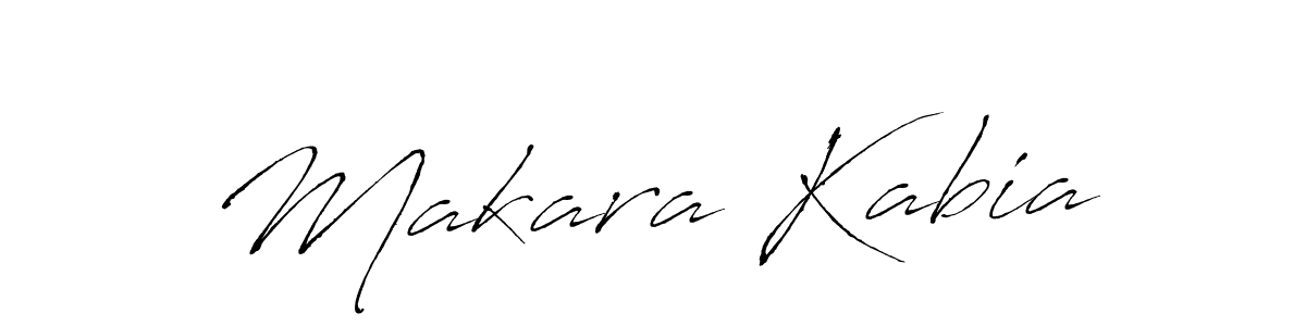 Design your own signature with our free online signature maker. With this signature software, you can create a handwritten (Antro_Vectra) signature for name Makara Kabia. Makara Kabia signature style 6 images and pictures png