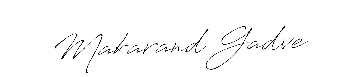 Create a beautiful signature design for name Makarand Gadve. With this signature (Antro_Vectra) fonts, you can make a handwritten signature for free. Makarand Gadve signature style 6 images and pictures png