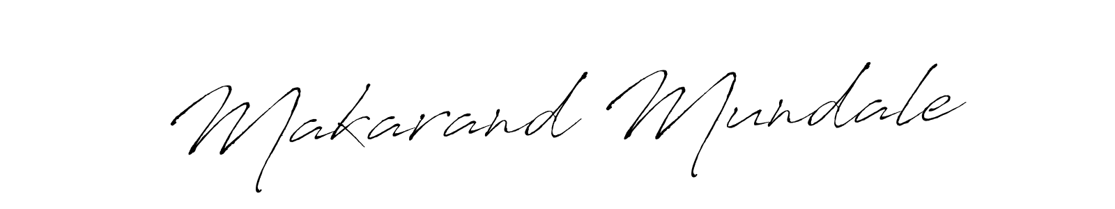 How to make Makarand Mundale name signature. Use Antro_Vectra style for creating short signs online. This is the latest handwritten sign. Makarand Mundale signature style 6 images and pictures png