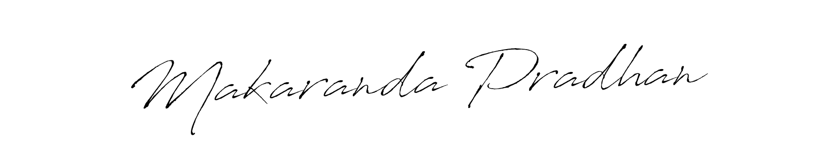 Antro_Vectra is a professional signature style that is perfect for those who want to add a touch of class to their signature. It is also a great choice for those who want to make their signature more unique. Get Makaranda Pradhan name to fancy signature for free. Makaranda Pradhan signature style 6 images and pictures png