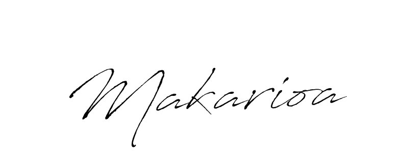 Design your own signature with our free online signature maker. With this signature software, you can create a handwritten (Antro_Vectra) signature for name Makarioa. Makarioa signature style 6 images and pictures png