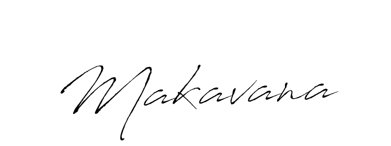 Make a beautiful signature design for name Makavana. With this signature (Antro_Vectra) style, you can create a handwritten signature for free. Makavana signature style 6 images and pictures png