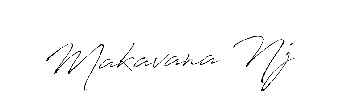 The best way (Antro_Vectra) to make a short signature is to pick only two or three words in your name. The name Makavana Nj include a total of six letters. For converting this name. Makavana Nj signature style 6 images and pictures png