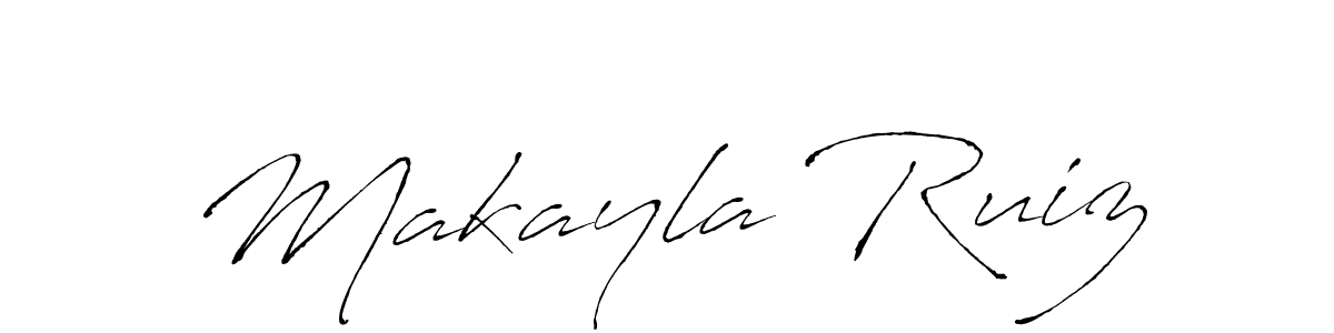 How to make Makayla Ruiz signature? Antro_Vectra is a professional autograph style. Create handwritten signature for Makayla Ruiz name. Makayla Ruiz signature style 6 images and pictures png