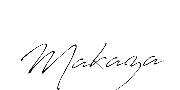 How to make Makaza signature? Antro_Vectra is a professional autograph style. Create handwritten signature for Makaza name. Makaza signature style 6 images and pictures png