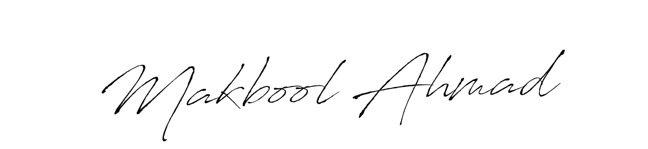 Also we have Makbool Ahmad name is the best signature style. Create professional handwritten signature collection using Antro_Vectra autograph style. Makbool Ahmad signature style 6 images and pictures png