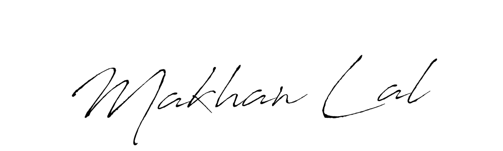 You should practise on your own different ways (Antro_Vectra) to write your name (Makhan Lal) in signature. don't let someone else do it for you. Makhan Lal signature style 6 images and pictures png