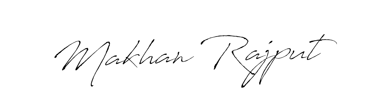 How to make Makhan Rajput signature? Antro_Vectra is a professional autograph style. Create handwritten signature for Makhan Rajput name. Makhan Rajput signature style 6 images and pictures png