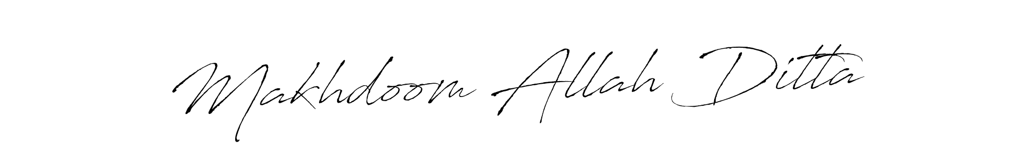 How to make Makhdoom Allah Ditta name signature. Use Antro_Vectra style for creating short signs online. This is the latest handwritten sign. Makhdoom Allah Ditta signature style 6 images and pictures png