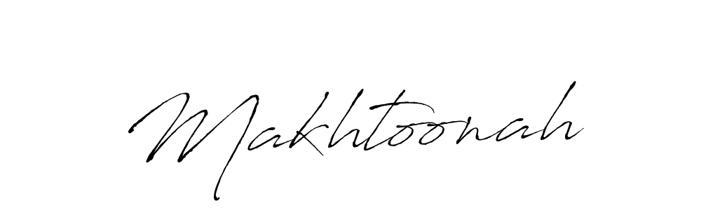 You should practise on your own different ways (Antro_Vectra) to write your name (Makhtoonah) in signature. don't let someone else do it for you. Makhtoonah signature style 6 images and pictures png