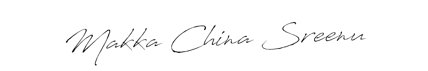 Make a beautiful signature design for name Makka China Sreenu. Use this online signature maker to create a handwritten signature for free. Makka China Sreenu signature style 6 images and pictures png