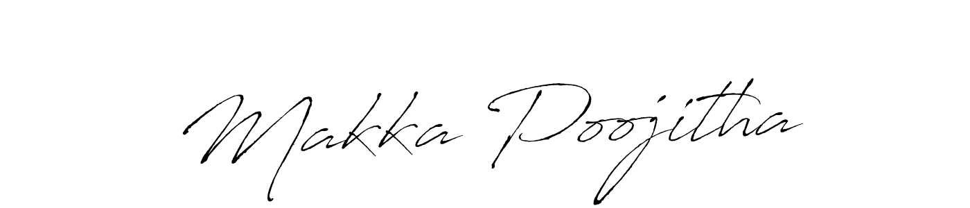 Also You can easily find your signature by using the search form. We will create Makka Poojitha name handwritten signature images for you free of cost using Antro_Vectra sign style. Makka Poojitha signature style 6 images and pictures png