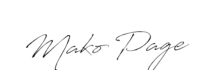 Similarly Antro_Vectra is the best handwritten signature design. Signature creator online .You can use it as an online autograph creator for name Mako Page. Mako Page signature style 6 images and pictures png