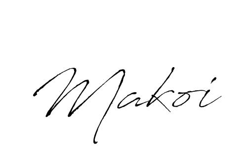 You should practise on your own different ways (Antro_Vectra) to write your name (Makoi) in signature. don't let someone else do it for you. Makoi signature style 6 images and pictures png