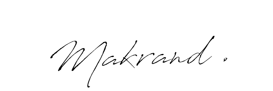 It looks lik you need a new signature style for name Makrand .. Design unique handwritten (Antro_Vectra) signature with our free signature maker in just a few clicks. Makrand . signature style 6 images and pictures png