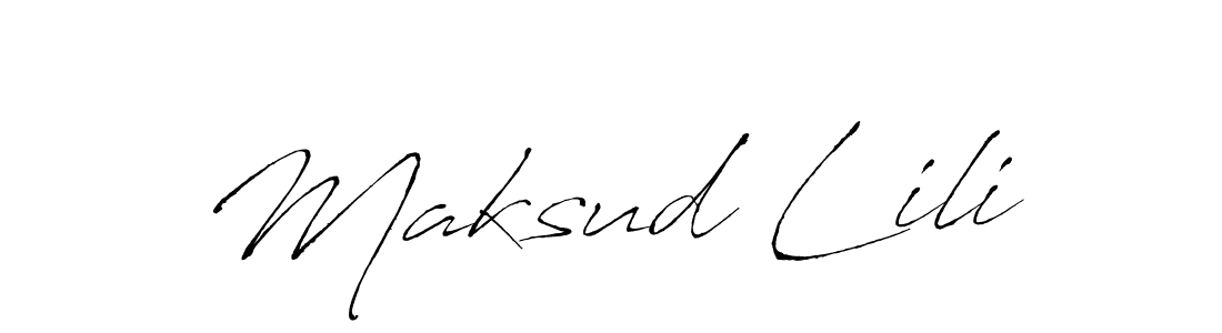 Make a beautiful signature design for name Maksud Lili. Use this online signature maker to create a handwritten signature for free. Maksud Lili signature style 6 images and pictures png