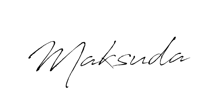 How to make Maksuda signature? Antro_Vectra is a professional autograph style. Create handwritten signature for Maksuda name. Maksuda signature style 6 images and pictures png