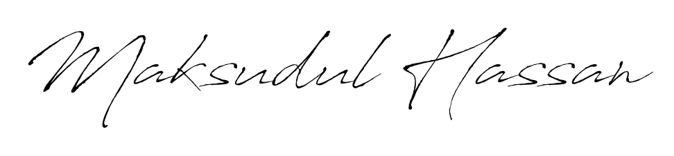 Enhance your business communications with Maksudul Hassan signature in Antro_Vectra lettering. Clean, modern, and universally compatible. Maksudul Hassan signature style 6 images and pictures png