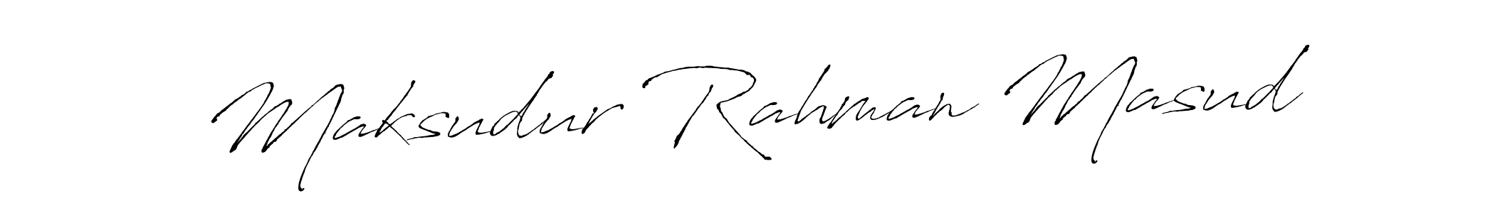 Design your own signature with our free online signature maker. With this signature software, you can create a handwritten (Antro_Vectra) signature for name Maksudur Rahman Masud. Maksudur Rahman Masud signature style 6 images and pictures png