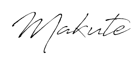 The Antro_Vectra font transforms the name Makute into an executive sign with sharp precision and distinguished character. Makute signature style 6 images and pictures png