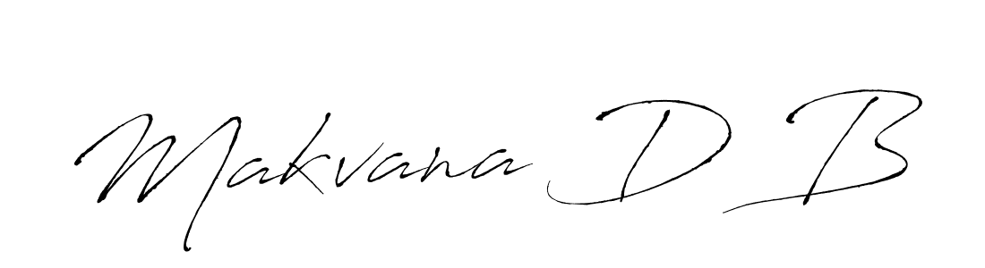 Also You can easily find your signature by using the search form. We will create Makvana D B name handwritten signature images for you free of cost using Antro_Vectra sign style. Makvana D B signature style 6 images and pictures png