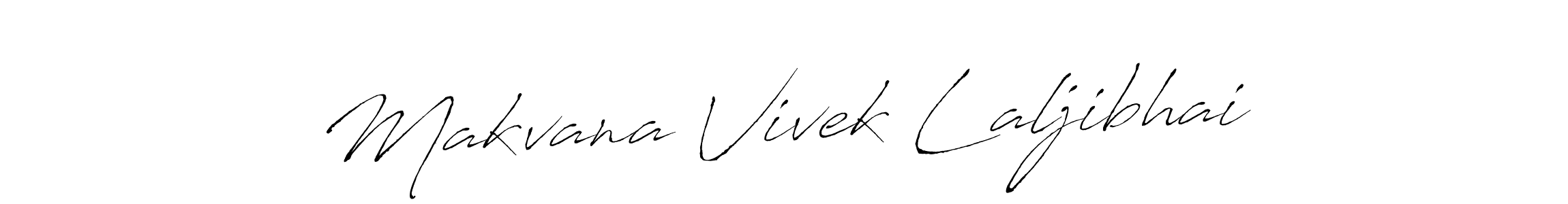 How to make Makvana Vivek Laljibhai signature? Antro_Vectra is a professional autograph style. Create handwritten signature for Makvana Vivek Laljibhai name. Makvana Vivek Laljibhai signature style 6 images and pictures png