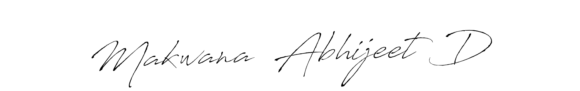 Similarly Antro_Vectra is the best handwritten signature design. Signature creator online .You can use it as an online autograph creator for name Makwana  Abhijeet D. Makwana  Abhijeet D signature style 6 images and pictures png