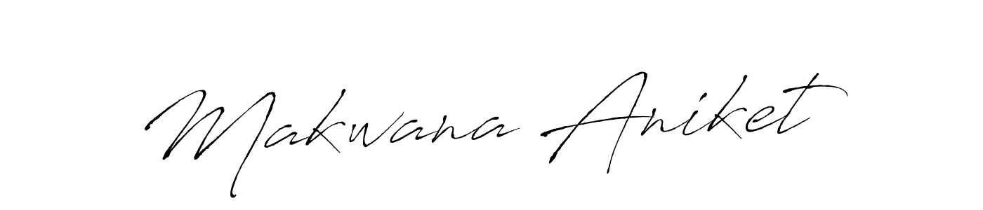 Create a beautiful signature design for name Makwana Aniket. With this signature (Antro_Vectra) fonts, you can make a handwritten signature for free. Makwana Aniket signature style 6 images and pictures png